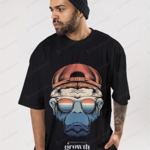 Monkey Transitional Growth oversized printed T-Shirt